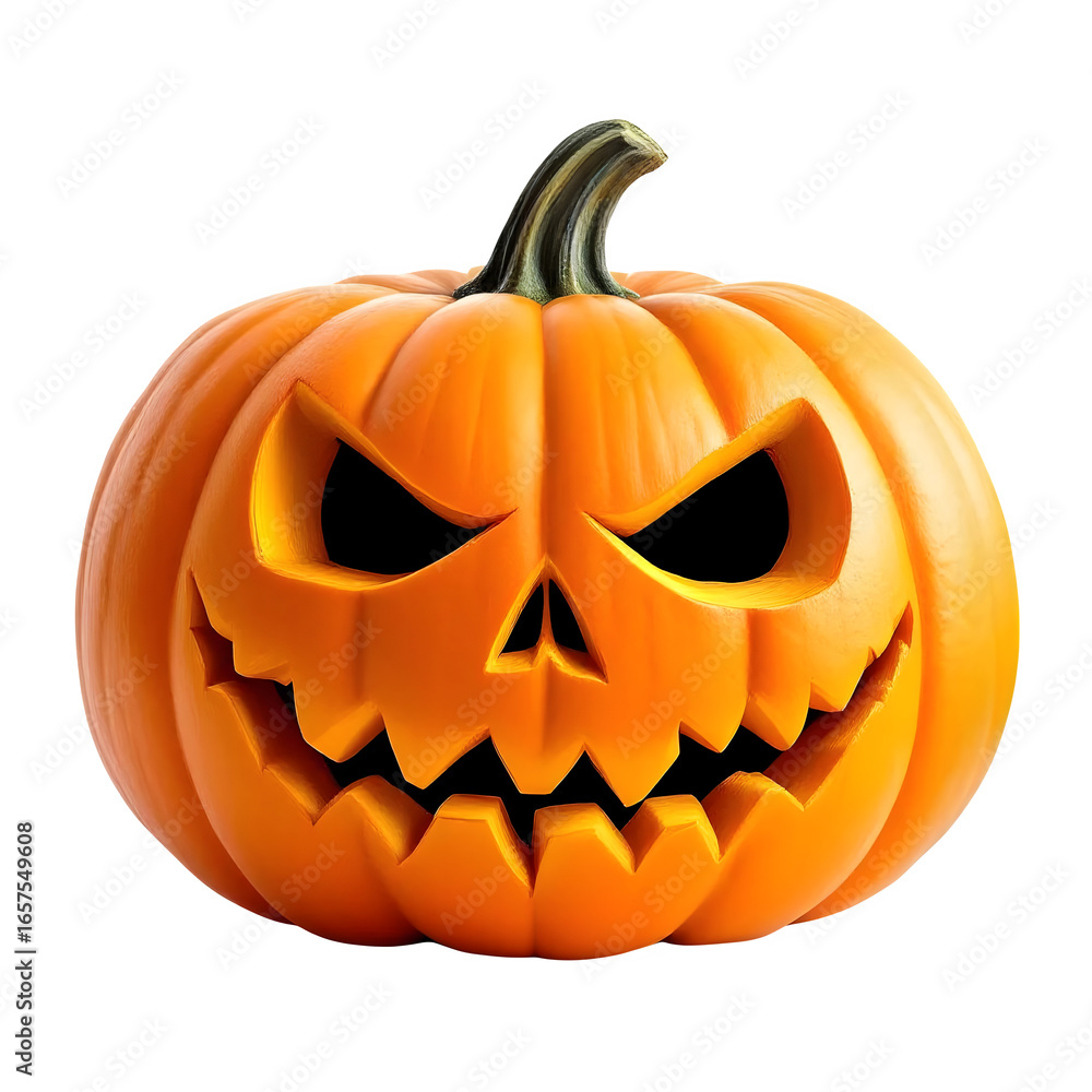 Fototapeta premium halloween pumpkin isolated on white background PNG