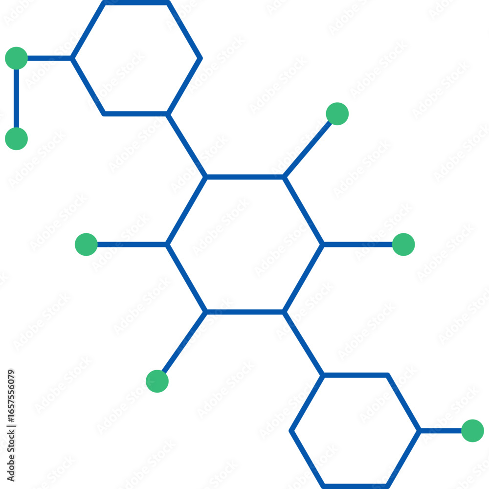 Fototapeta premium Science Element Molecule
