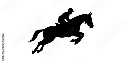 Horse Jumping Silhouette