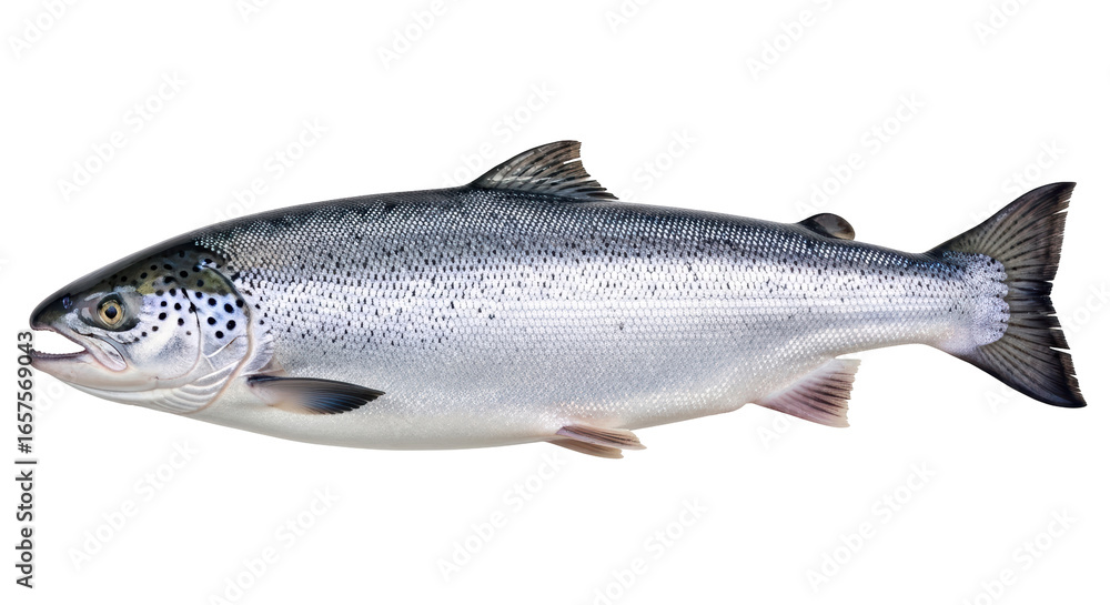 Naklejka premium Isolated Salmon Fish