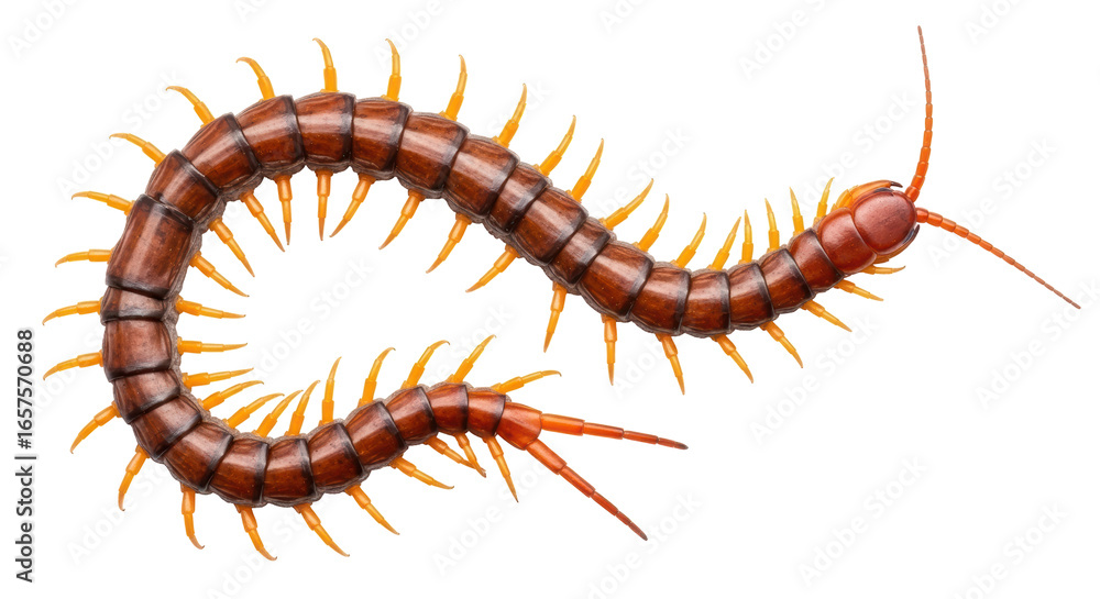 Bild auf Leinwand Isolated Centipede