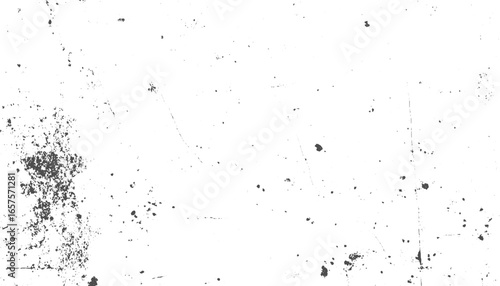 Grain noise grunge or grime marks on Distressed wood grain texture vector illustration. Speckle grain dot white paper noise texture with distress effect vector transparent background.
