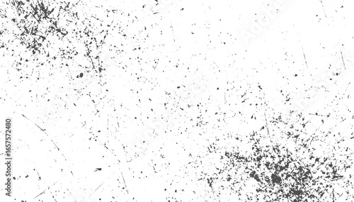 Grain Noise Background with Gradient Pattern and Vector Dust Dots, Heavy Grunge Texture, Old Worn Overlay on Transparent Background