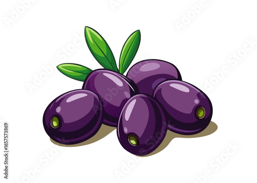 Black Olives Illustration