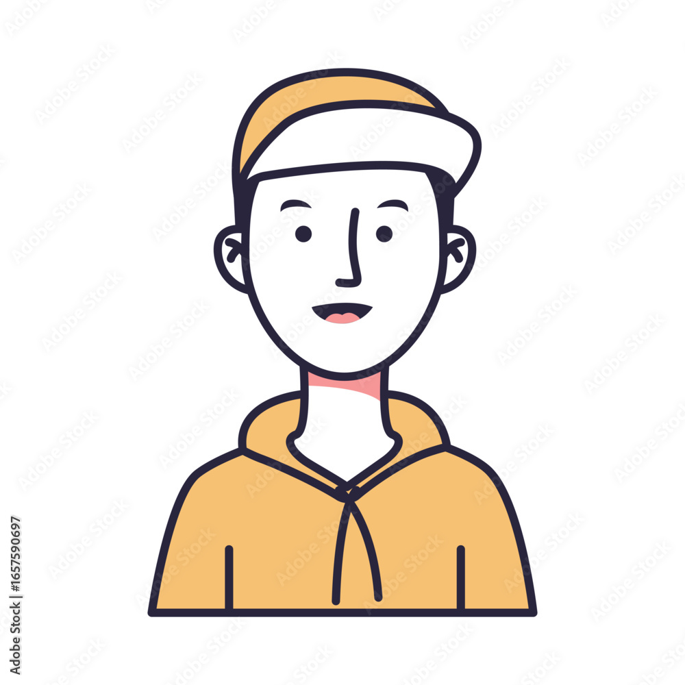 Obraz premium Avatar Vector Icon Set – Diverse Cartoon Characters and Profile Illustrations