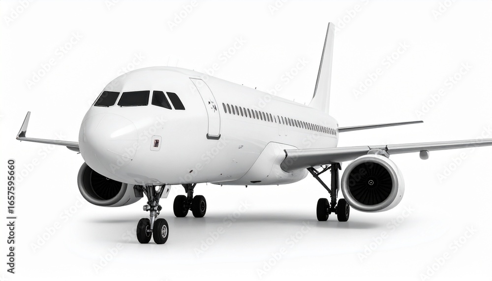 Obraz premium airplane on a white background