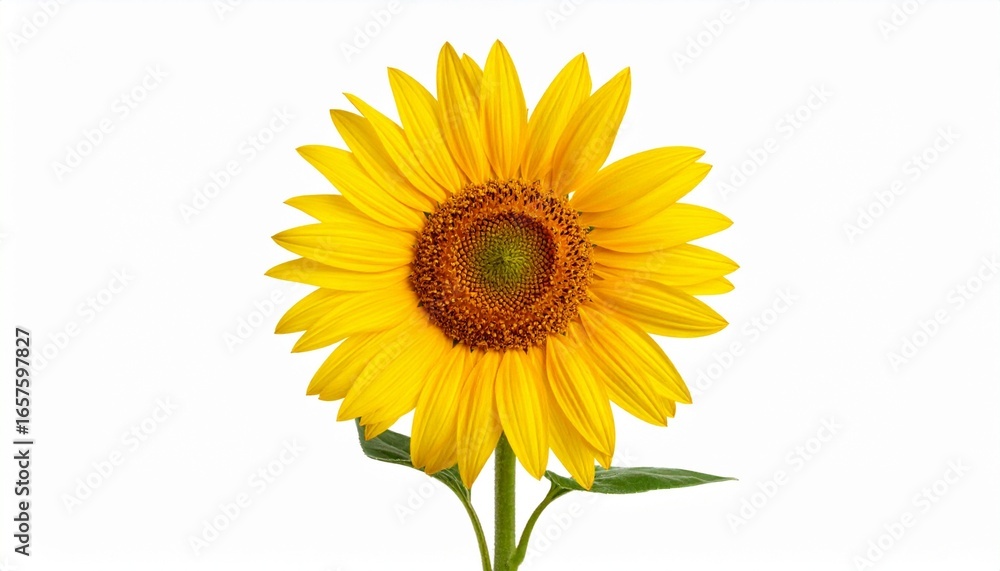 Naklejka premium sunflower isolated on white