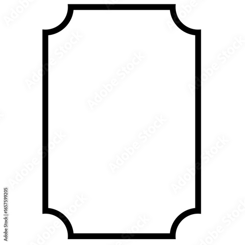 single black frame line
