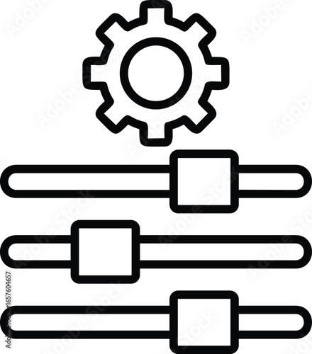 Adjust Icon Vector Illustration