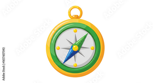 Vintage Compass Icon Illustration Navigation Direction Finding Travel Adventure Exploration Guidance