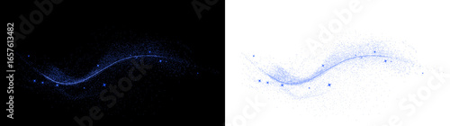 PNG, powder, snow, blue, dust, black create festive light. Bright glitter sparkles in Overlay with transparent effect. Luxury holiday PNG perfect for card, confetti, and magical celebration visuals.