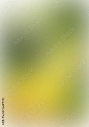 Subtle Blend of Greens and Yellows Creates a Harmonious Gradient Background Displaying Tranquility and Warmth Featuring Grainy Texture and Soft Lighting Radiating Serenity and Visual Interest