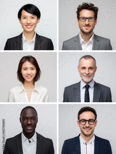 collage of business people