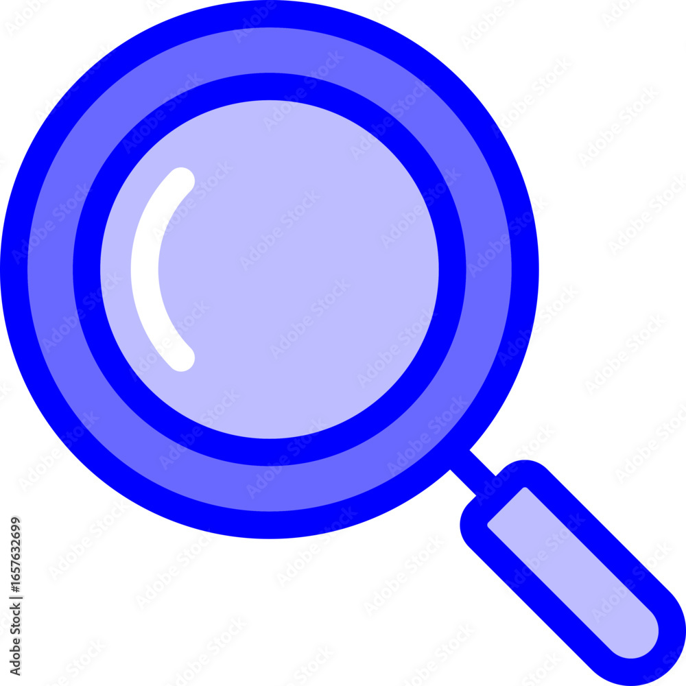 Magnifying glass icon symbolizing search discovery and research Magnifying glass icon symbolizing search discovery and research