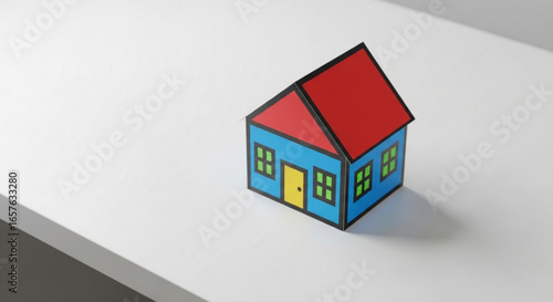 Colorful paper house diy project tutorial for kids and adults learn how to make a simple house model