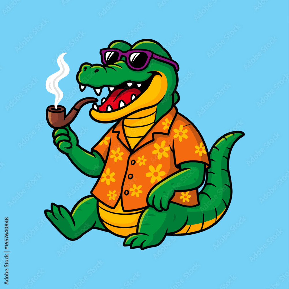 Obraz premium CROCODILE BEACH.ai