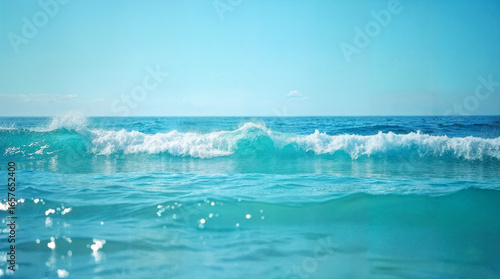 Fototapeta Naklejka Na Ścianę i Meble -  waves in the emerald sea