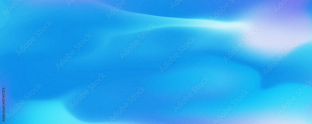 Obraz premium Abstract background of sparkling sky blue waves with streaks effect in the dark. Refraction of wavy striped glass.