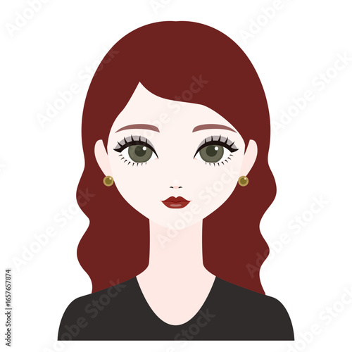 正面を向いた女性15