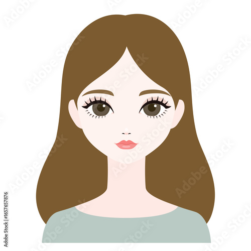 正面を向いた女性12
