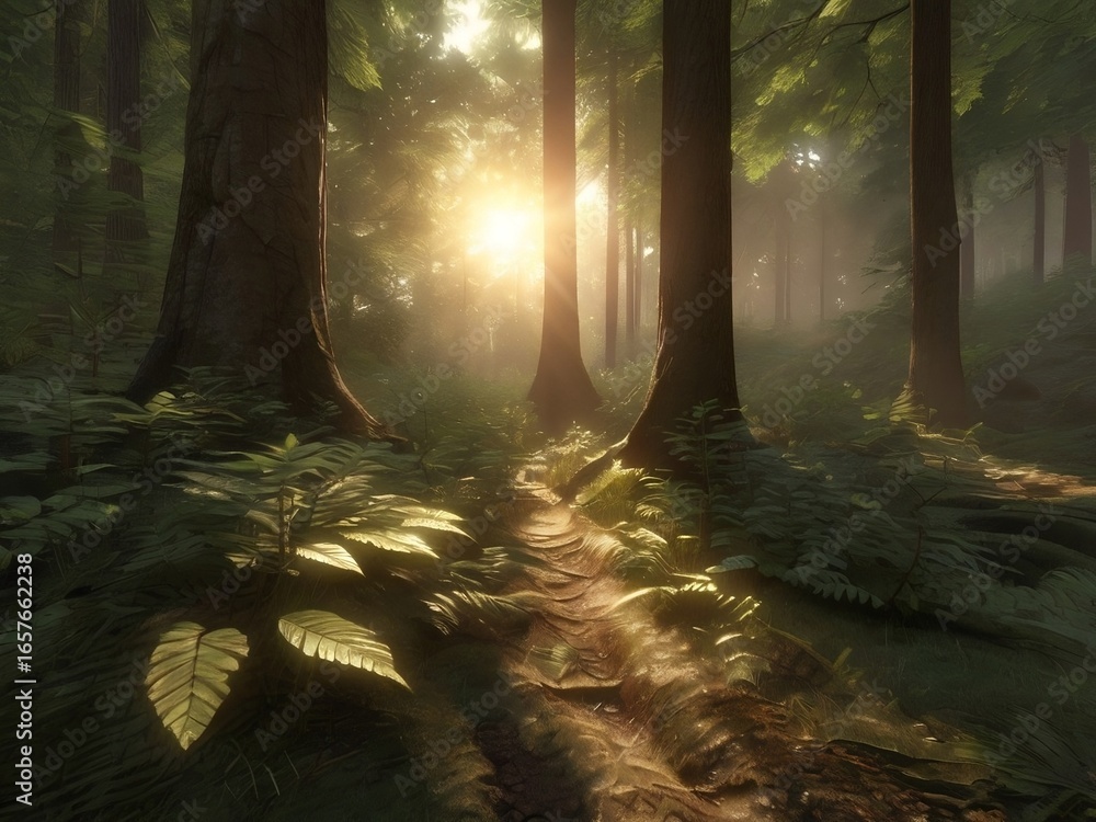 custom made wallpaper toronto digitalsunlight through the forest