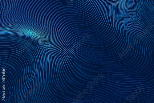 Abstract blue background with swirling patterns and waves