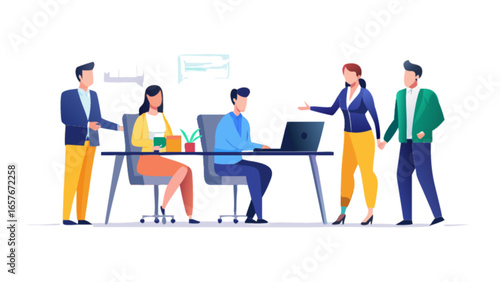 Business team meeting collaboration teamwork office workspace professional discussion strategy planning session