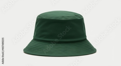 Wallpaper Mural A plain green bucket hat is centered against a white background Torontodigital.ca