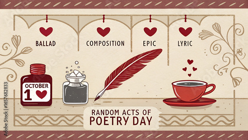 Celebrate random acts of poetry day with writing ballad composition epic and lyric poetry october first