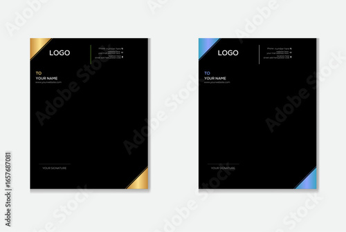 Elegant Company Letterhead Layout