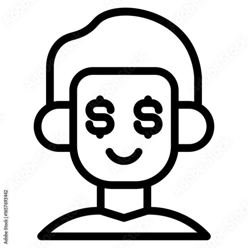 Cash focus icon in vector illustration