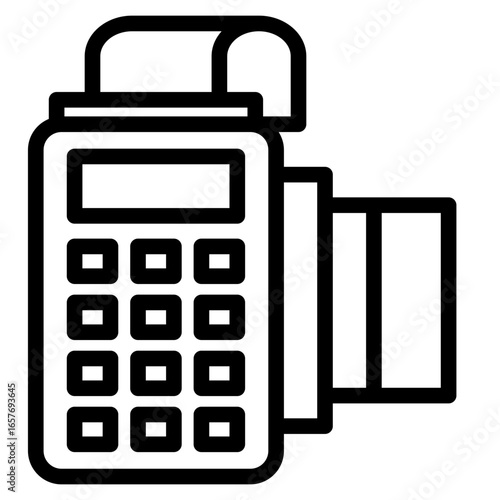 Post terminal icon in vector illustration