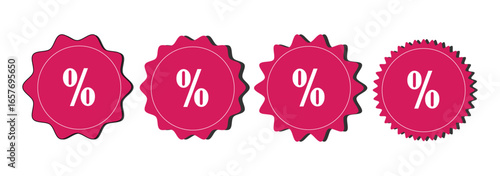 Discount icon, Percentage, finance percent offer tag, Shopping Sale label, , promotion commission icons button, vector, sign, symbol, logo, Discount, percentage icon symbol on white