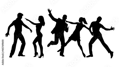 Professional man holding briefcase walking silhouette