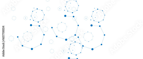 Connected line and dot background backgrounds microbiology .abstract technology background	