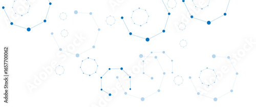 Connected line and dot background backgrounds microbiology .abstract technology background	