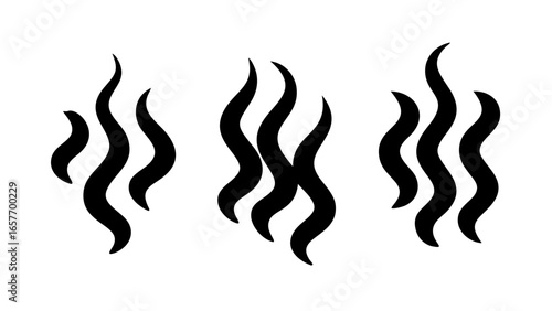 Wispy Black Smoke Swirl steam abstract
