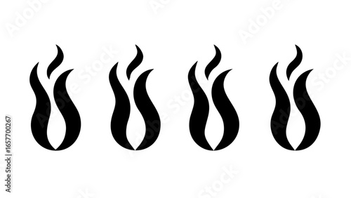 Wispy Black Steam Swirls smoke vapor