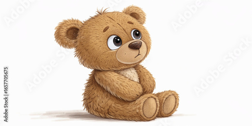 teddy bear isolated on white