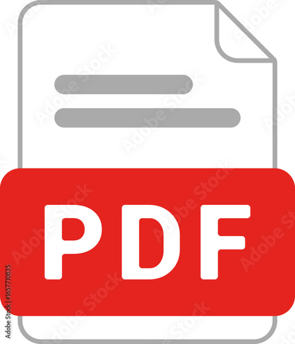 PDF file format icon.PDF file download icon flat trendy vector illustration isolated .File format extensions. doc, xls, ppt, pdf file format document icons.PDF document icon with download arrow.