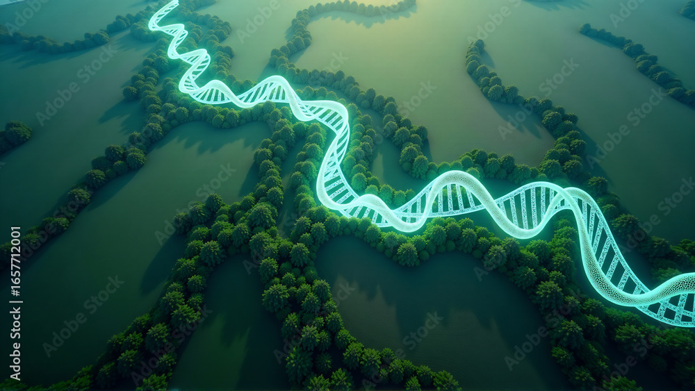 Obraz premium Bio-Geometric Earth Patterns