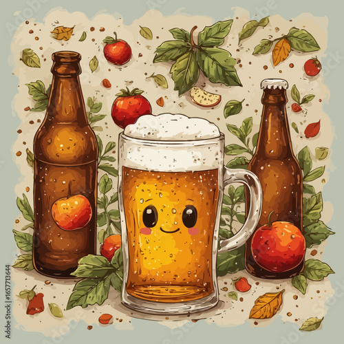 Cute Beer Design Very Cool