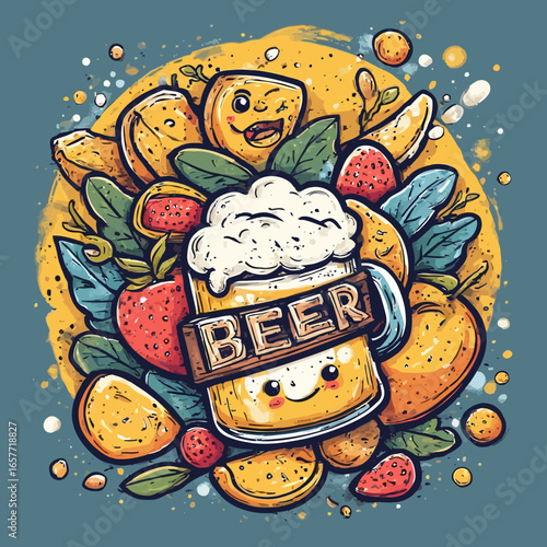 Cute Beer Design Very Cool