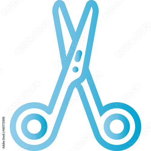 Professional scissors icon representing cutting, trimming, and design