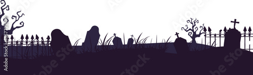 Halloween Graveyard Background