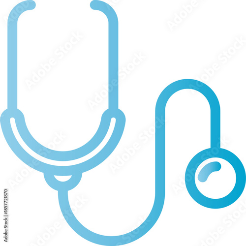 Professional stethoscope icon for healthcare and medical concepts