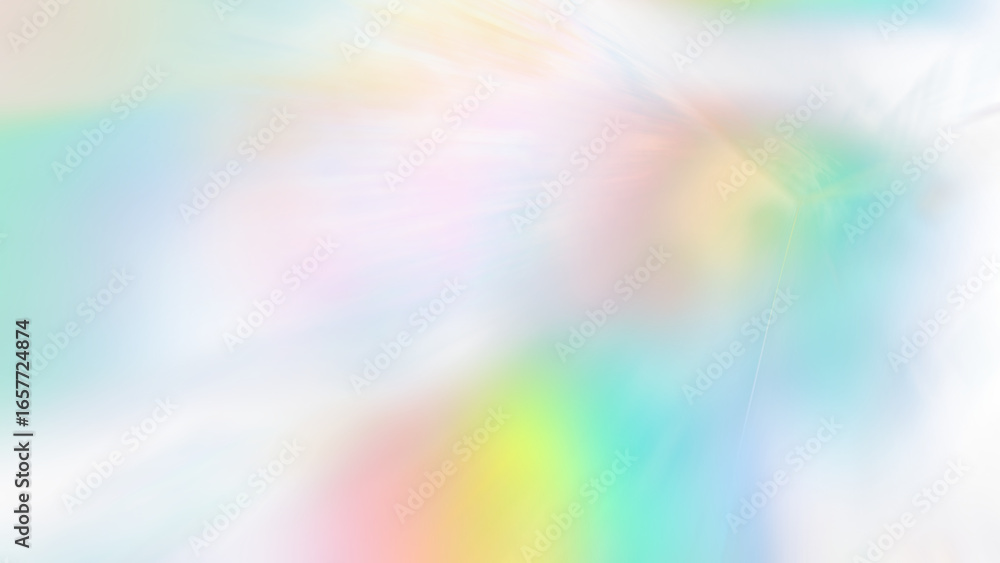 Obraz premium Prismatic light leak overlay effect on transparent background