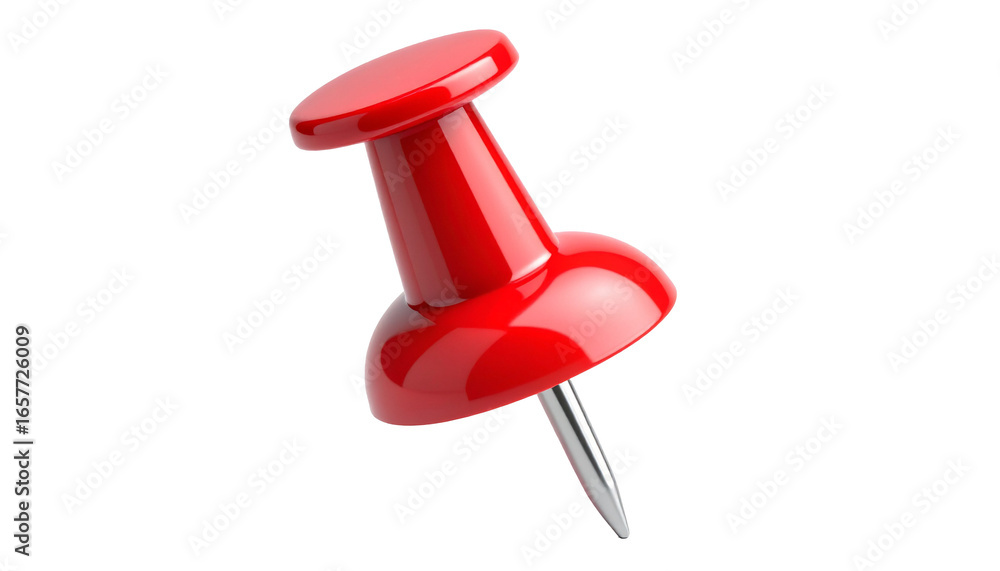Pushpin, red pin isolated on white background, useful for office, school, home, and crafts, designed to attach paper, photos, or notes securely, lightweight, practical, simple, small, essential, funct Pushpin, red pin isolated on white background, useful for office, school, home, and crafts, designed to attach paper, photos, or notes securely, lightweight, practical, simple, small, essential, funct