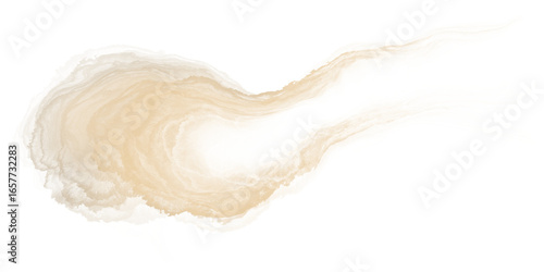 Fototapeta Naklejka Na Ścianę i Meble -  Abstract gold watercolor paint with liquid fluid isolated on transparent background for design elements in concept luxury.