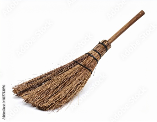 Wallpaper Mural Creepy Witch Broom Isolated on White Torontodigital.ca